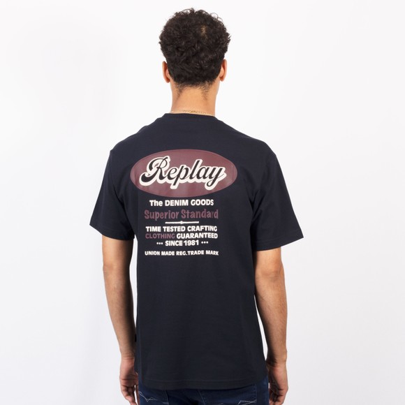 Replay Mens Blue Superior Standard T-Shirt main image