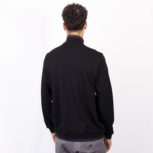 PS Paul Smith Mens Black Stripe Collar 1/2 Zip Sweat #4