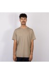 Thomas Maine Mens Beige Basic Crew Neck T Shirt