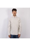 Gant Mens Beige Classic Striped Oxford Shirt