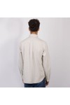 Gant Mens Beige Classic Striped Oxford Shirt