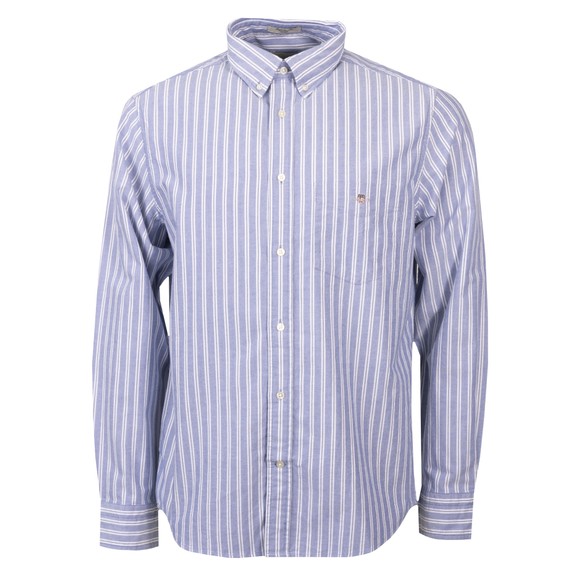 Gant Mens Blue Classic Striped Oxford Shirt main image