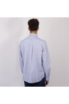 Gant Mens Blue Classic Striped Oxford Shirt