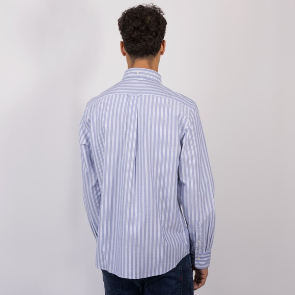 Gant Mens Blue Classic Striped Oxford Shirt main image