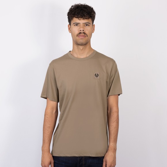Belstaff Mens Beige Patch Logo T Shirt #3