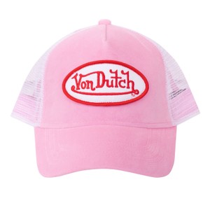 Velvet/Mesh Trucker Cap With Patch