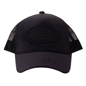 Velvet/Mesh Trucker Cap With Patch