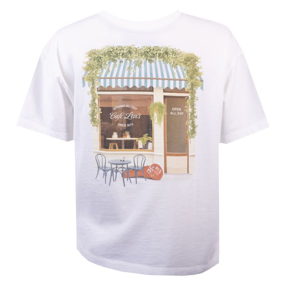 Levi's ® Womens White Cafe Front Vintage T Shirt #3
