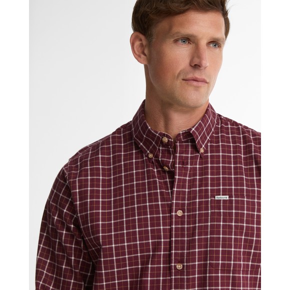 Barbour Countrywear Mens Red Bank Tattersall Shirt #3