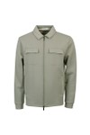Thomas Maine Mens Green Zip Jersey Overshirt