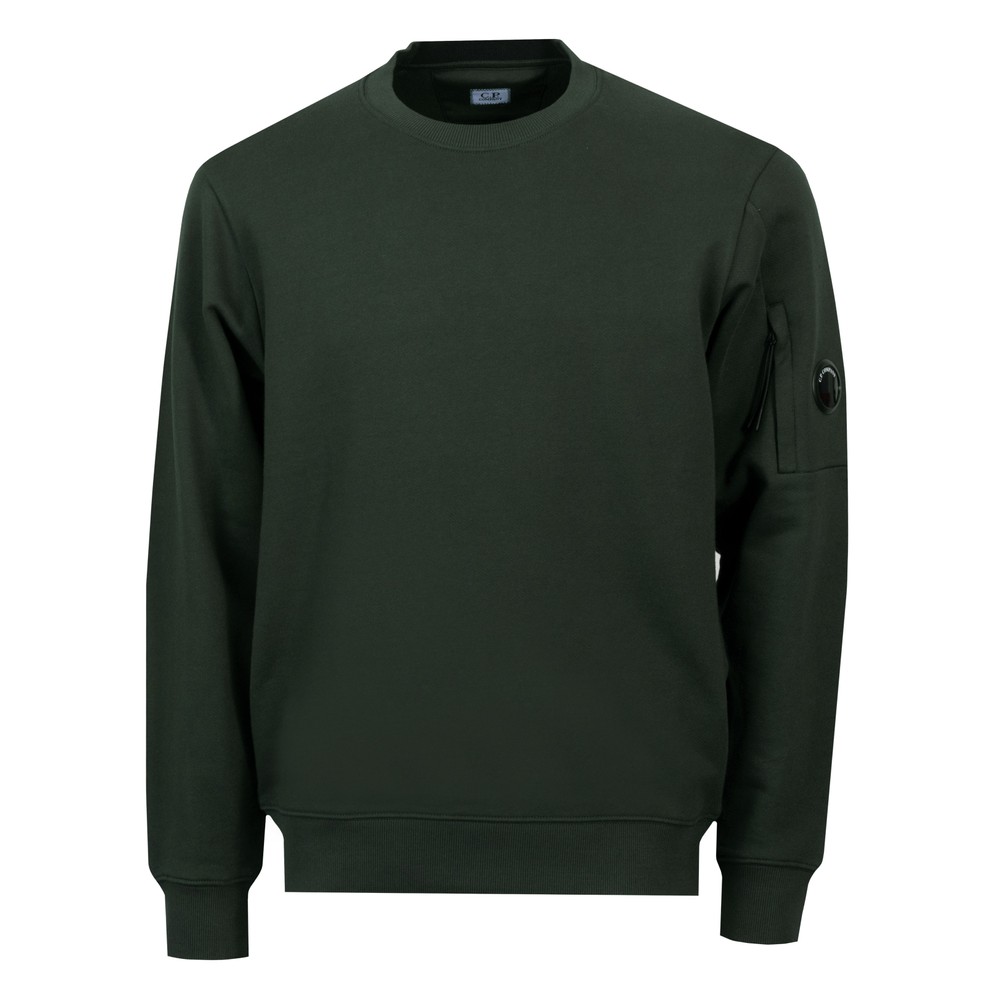 C.P. Company Diagonal Raised Fleece Lens Crew Neck Sweatshirt, view 1