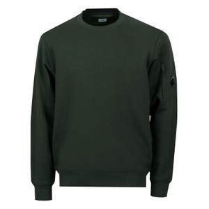 Diagonal Raised Fleece Lens Crew Neck Sweatshirt