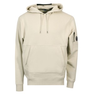 Diagonal Raised Fleece Hooded Lens Sweatshirt