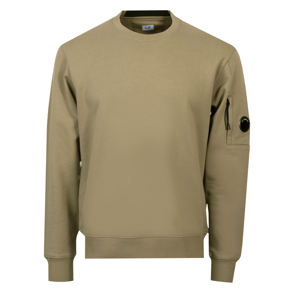 C.P. Company Diagonal Raised Fleece Lens Crew Neck Sweatshirt, view 1