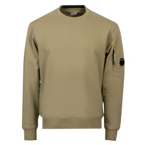 Diagonal Raised Fleece Lens Crew Neck Sweatshirt