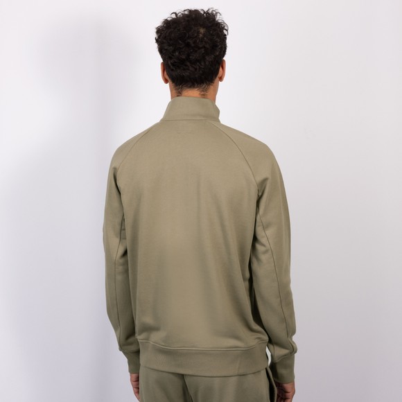 C.P. Company Mens Beige Diagonal Raised Fleece Half Zip Lens Sweatshirt #3