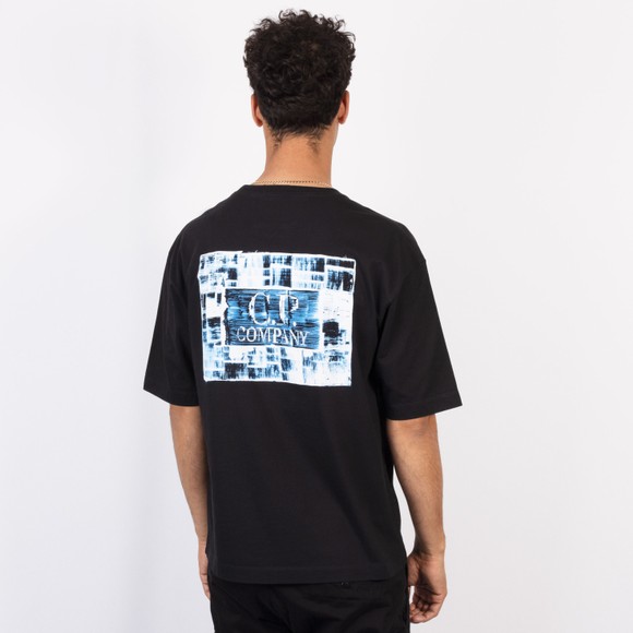 C.P. Company Mens Black Back Logo T Shirt #4