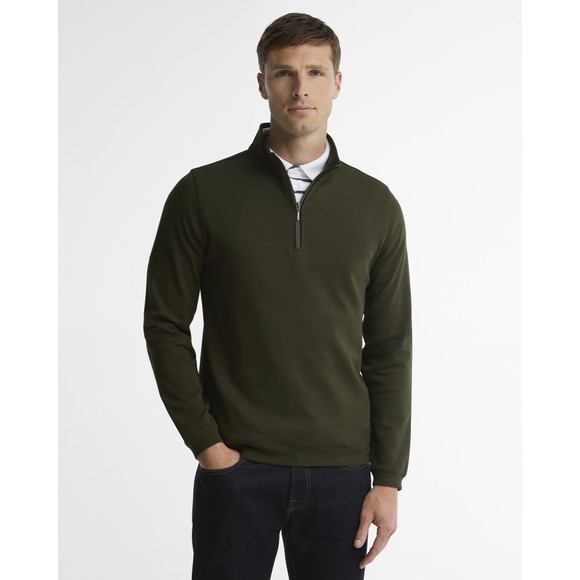 Barbour Countrywear Mens Green Guy 1/2 Zip Sweatshirt main image