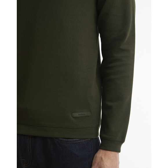 Barbour Countrywear Mens Green Guy 1/2 Zip Sweatshirt main image