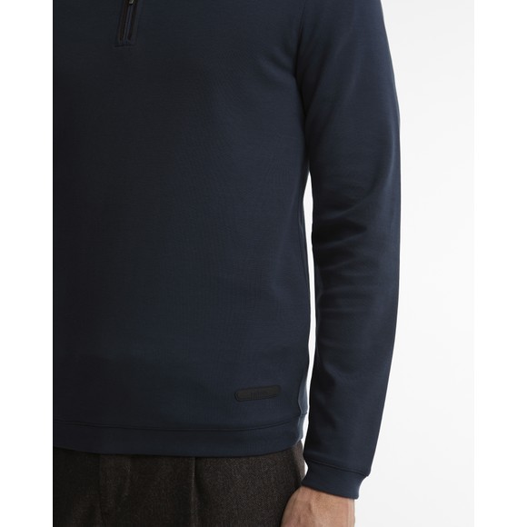 Barbour Countrywear Mens Blue Guy 1/2 Zip Sweatshirt main image