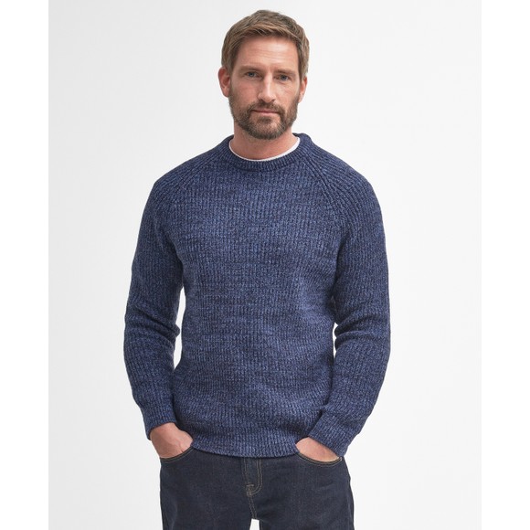 Barbour Countrywear Mens Blue Horseford Crew Jumper main image
