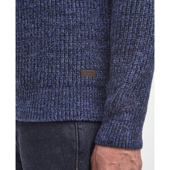 Barbour Countrywear Mens Blue Horseford Crew Jumper main image