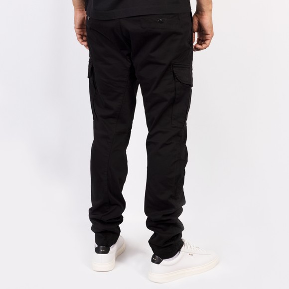 C.P. Company Mens Black Stretch Sateen Ergonomic Cargo Pants #5