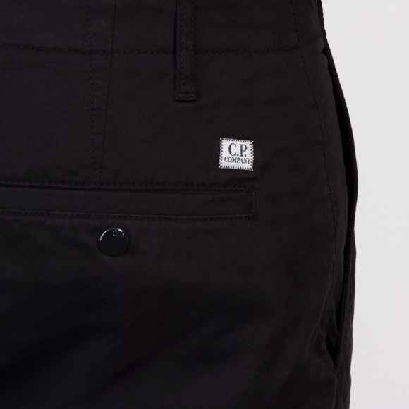 C.P. Company Mens Black Stretch Sateen Ergonomic Cargo Pants #4