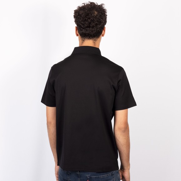 Paul & Shark Mens Black Plaque Logo Polo Shirt #4