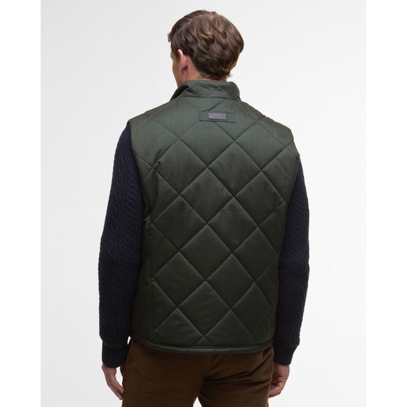 Barbour Countrywear Mens Green Winter Finn Gilet main image