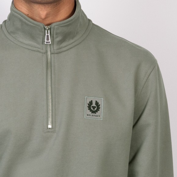 Belstaff Mens Grey Half Zip Sweatshirt #3