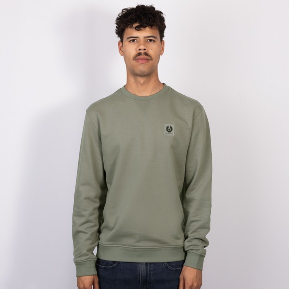 Belstaff Mens Grey Chest Logo Sweatshirt #2