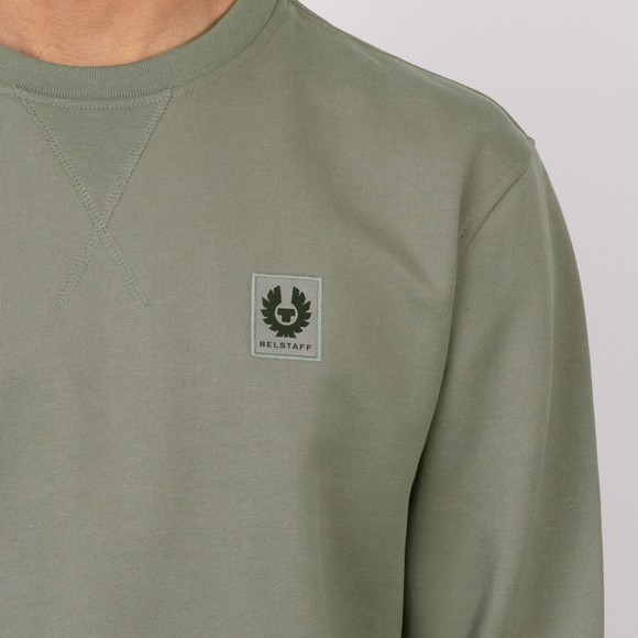 Belstaff Mens Grey Chest Logo Sweatshirt #3