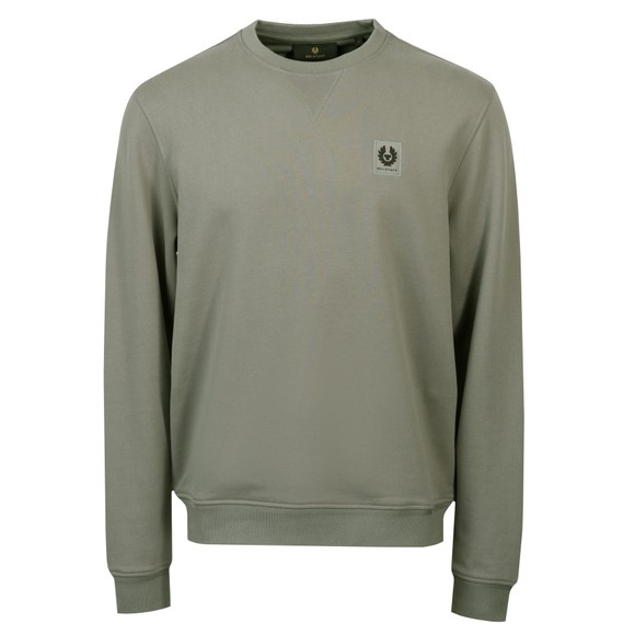 Belstaff Mens Grey Chest Logo Sweatshirt #1