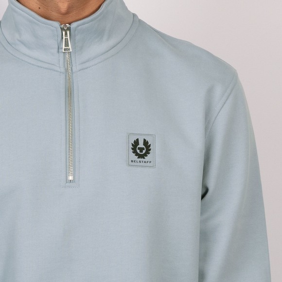 Belstaff Mens Blue Half Zip Sweatshirt #3
