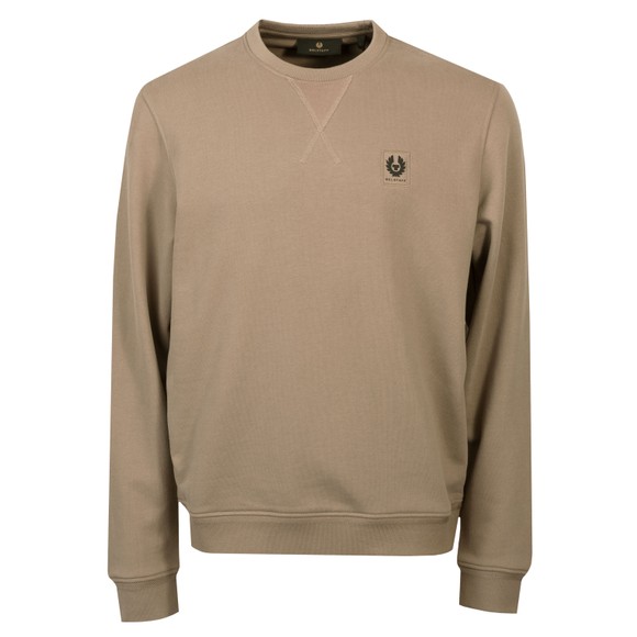 Belstaff Mens Beige Chest Logo Sweatshirt #1