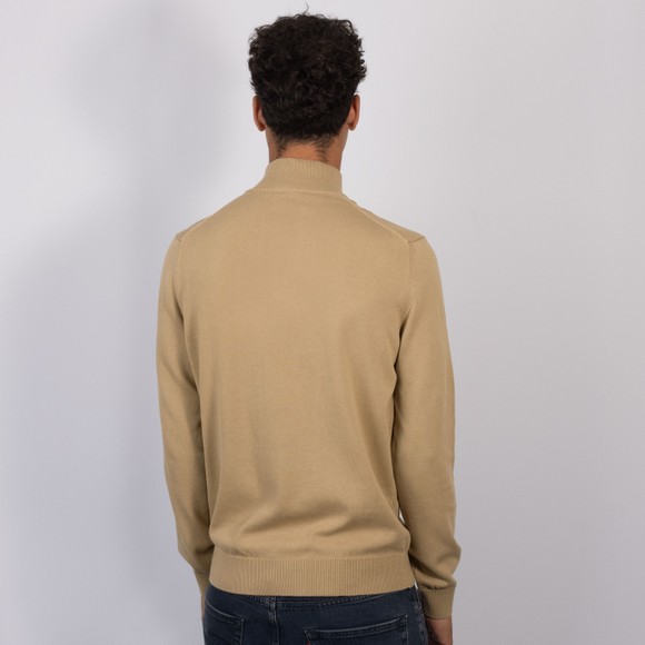 Lacoste Mens Beige AH1980 Half Zip Jumper #4