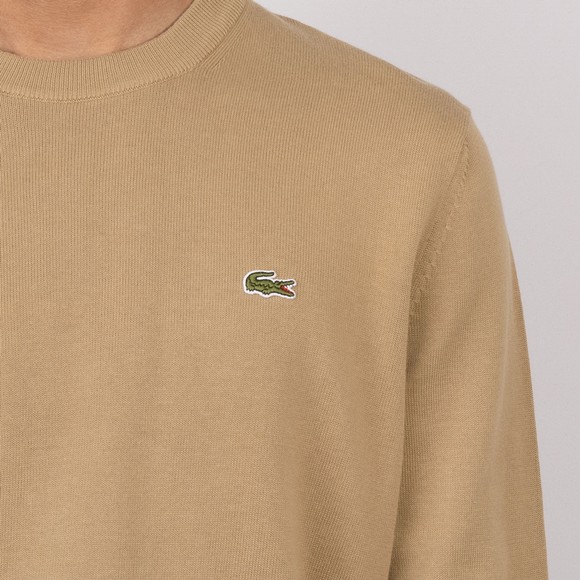Lacoste Mens Beige AH1985 Crew Jumper #3