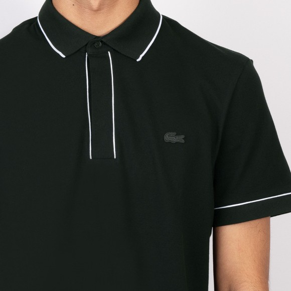 Lacoste Mens Green PH8184 Paris Contrast Trim Polo #3