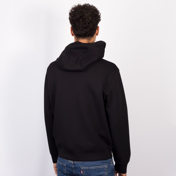 Emporio Armani Mens Black Embroidered Eagle Overhead Hoody #4
