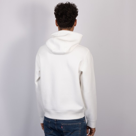 Emporio Armani Mens White Embroidered Eagle Overhead Hoody #4