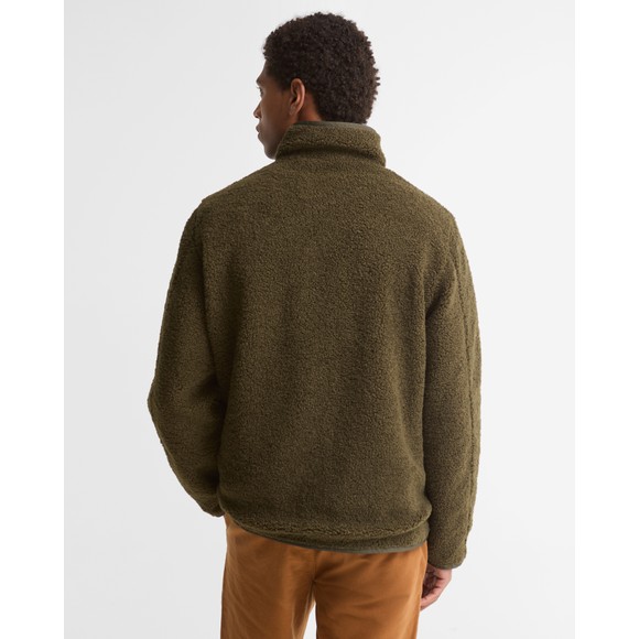 Barbour Lifestyle Mens Green Reversible Fleece Jacket #4