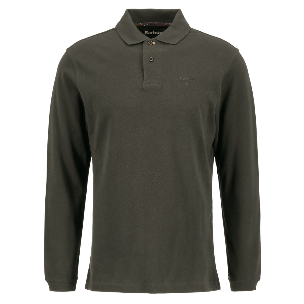 Barbour Lifestyle L/S Tartan Pique Polo Shirt, view 1