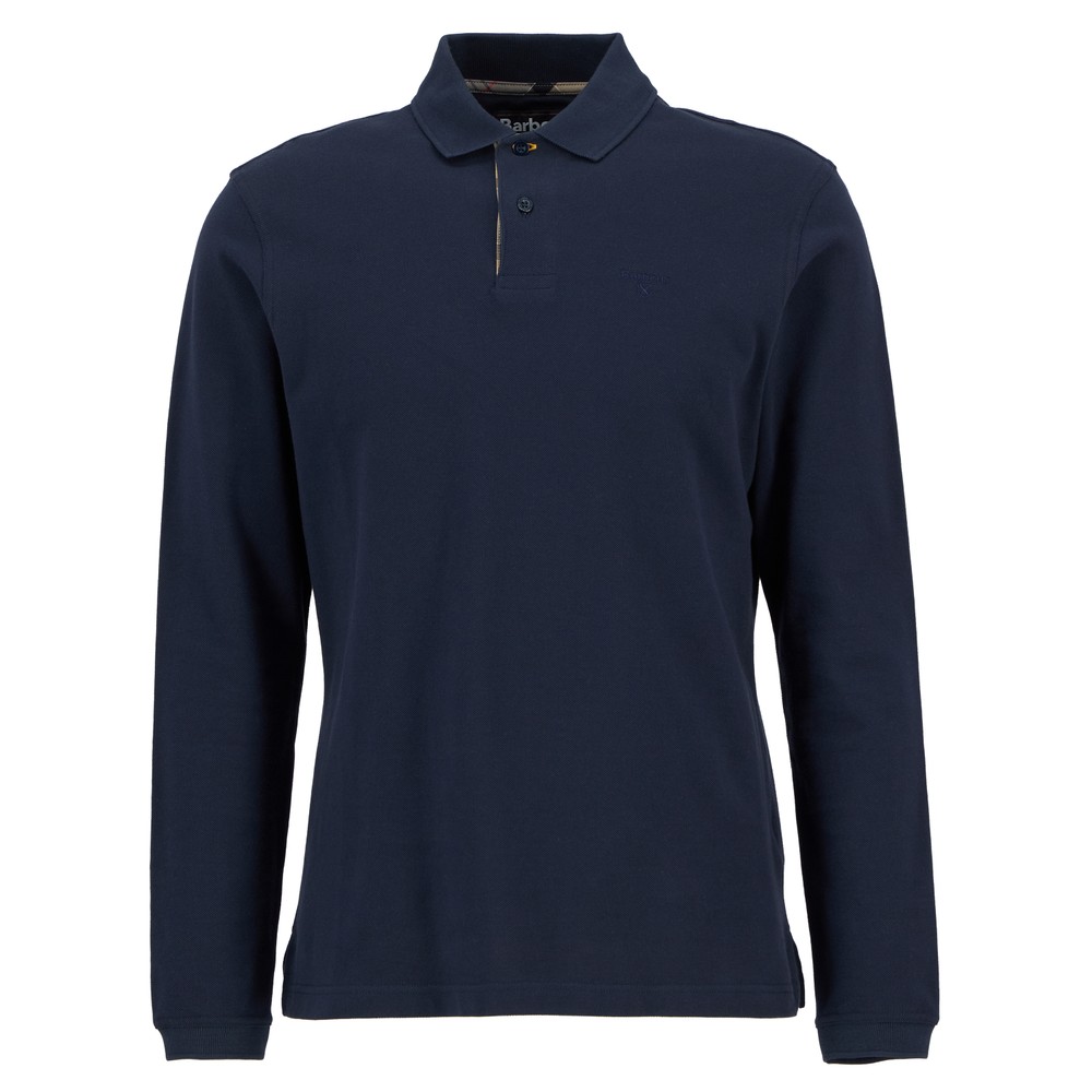 L/S Tartan Pique Polo Shirt