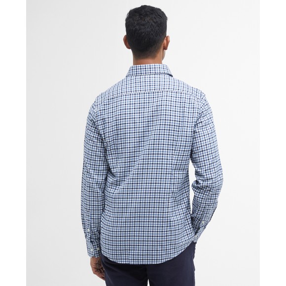 Barbour Countrywear Mens Blue Finkle Gingham Shirt #4