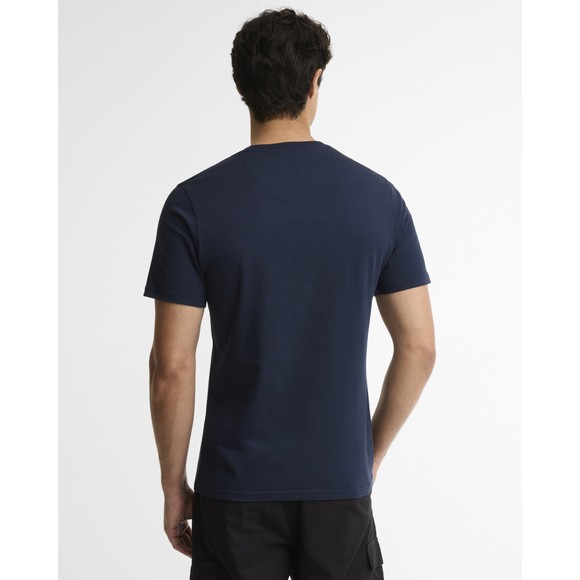 Barbour International Mens Blue Small Logo T-Shirt #4