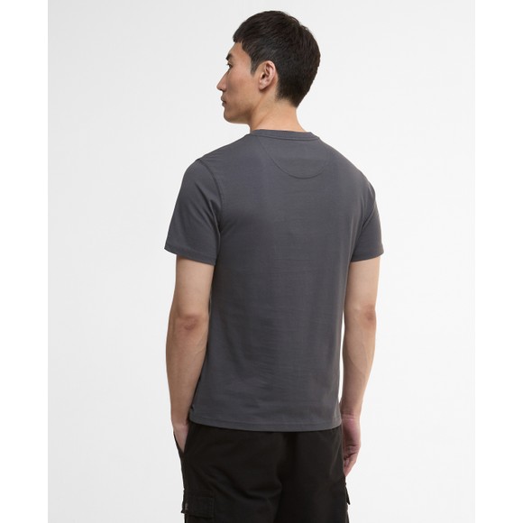Barbour International Mens Grey Small Logo T-Shirt #4