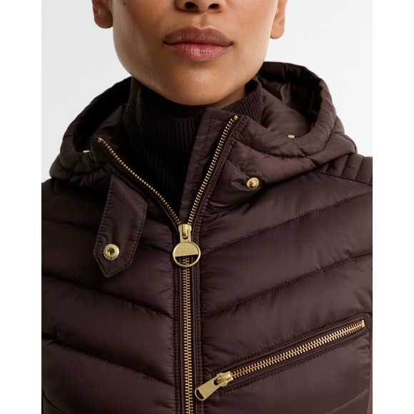 Barbour International Womens Brown Salengro Quilted Jacket #3