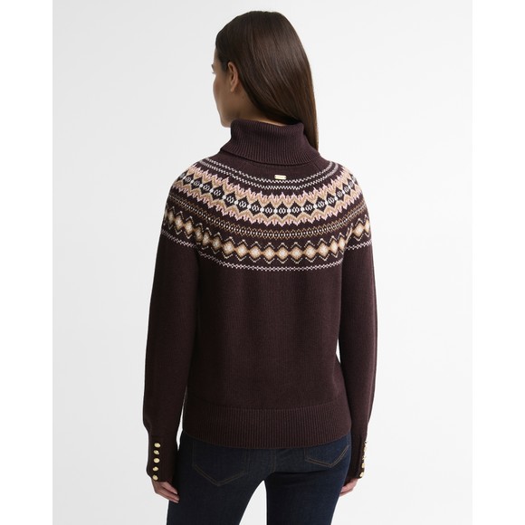Barbour Lifestyle Womens Brown Darwen Knitted Jumper #4