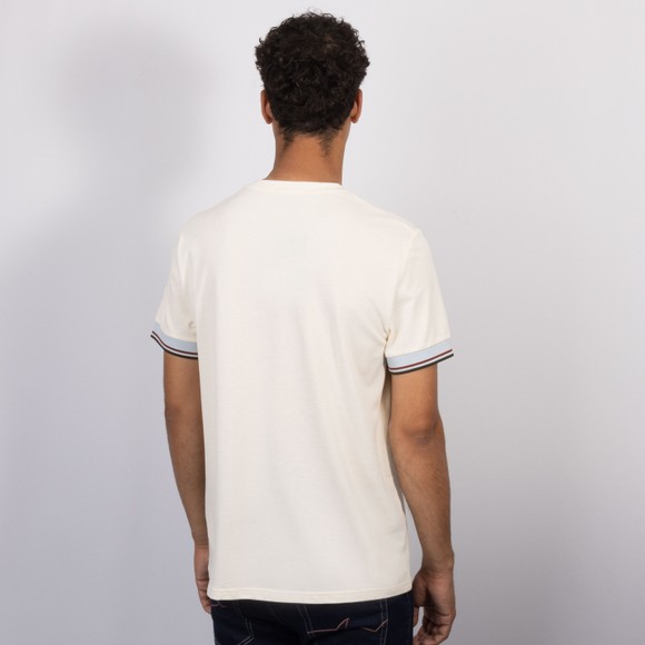 Fred Perry Mens Off-White Twin Tipped Cuff T-Shirt #4